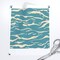 Turquoise Waves Teal Blue Coastal Beach Water Tropical Summer Vacation Custom Printed Fabric by Spoonflower Various Fabrics by the Yard or Fat Quarter